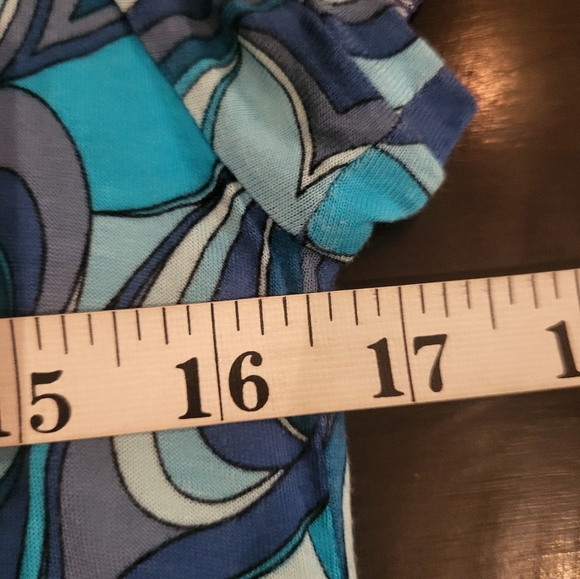 Ming Blue Swirl Pattern Dress - Picture 4 of 5